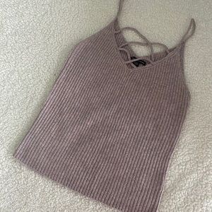 American Eagle Ribbed Spaghetti Strap Top